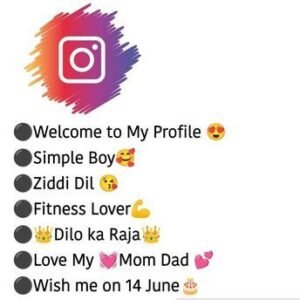 Instagram VIP Bio For Boys