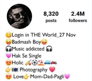 Short Instagram Bio For Boys