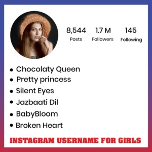 Aesthetic Username for Instagram for Girl
